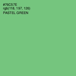 #76C57E - Pastel Green Color Image